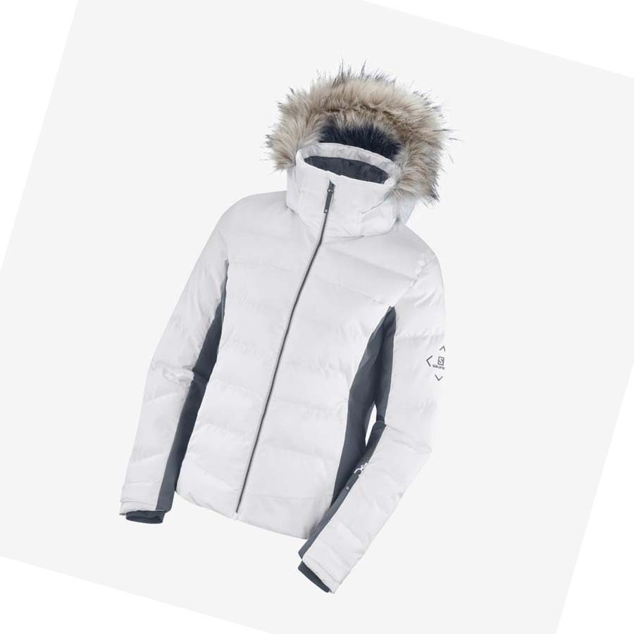 Chaquetas De Esquí Salomon STORMCOZY Mujer Blancos | MX 2414ZUT